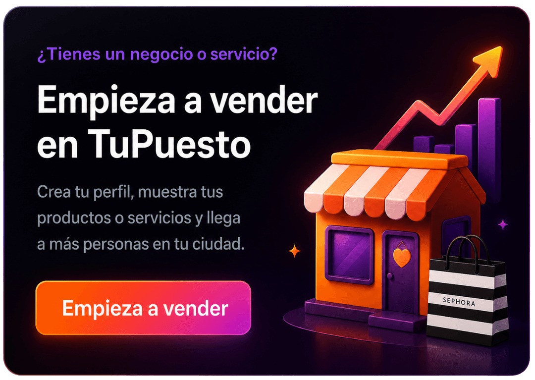 Tienes un negocio? Abre tu negocio gratis en TuPuesto